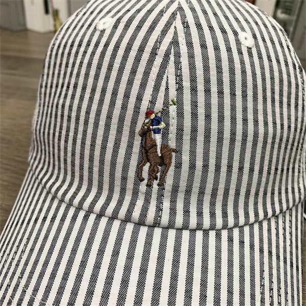 ストライプ 刺繍ロゴ レトロ調 上品カジュアル コーデ映え 配色デザイン 帽子 ポロ ラルフローレン コピー POLO RALPH LAUREN