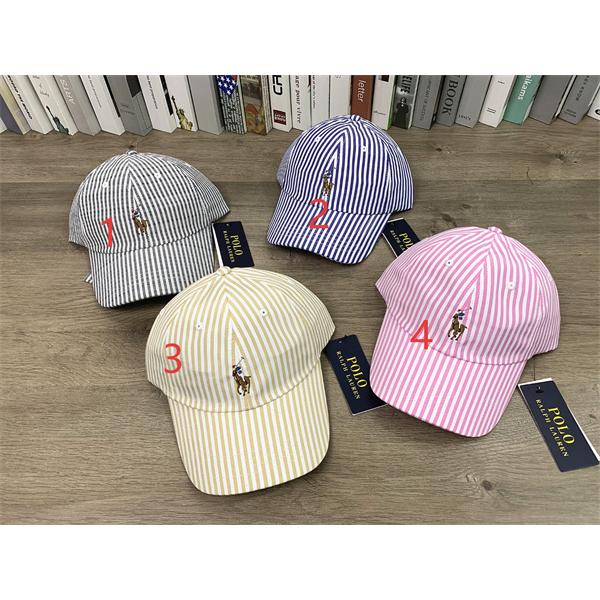ストライプ 刺繍ロゴ レトロ調 上品カジュアル コーデ映え 配色デザイン 帽子 ポロ ラルフローレン コピー POLO RALPH LAUREN