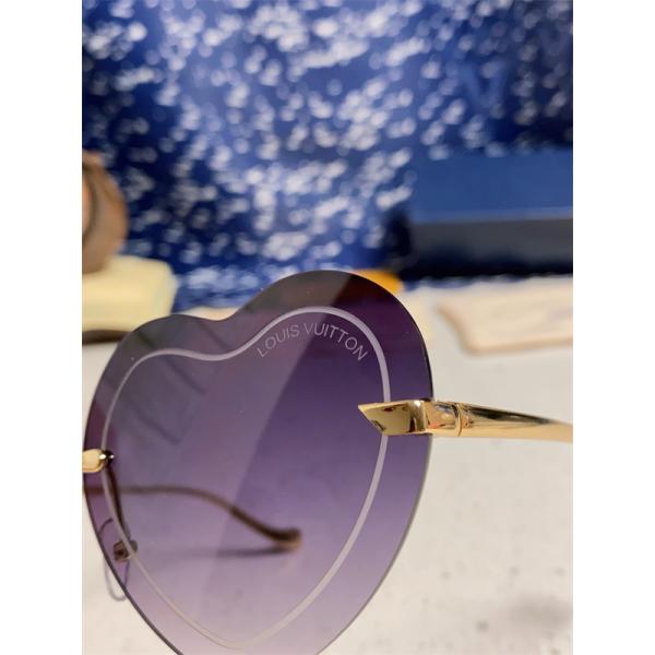 サングラス ルイヴィトン コピー レディース ハート型 ビッグフレーム 小顔効果 可愛い 個性派 UVカット Louis Vuitton