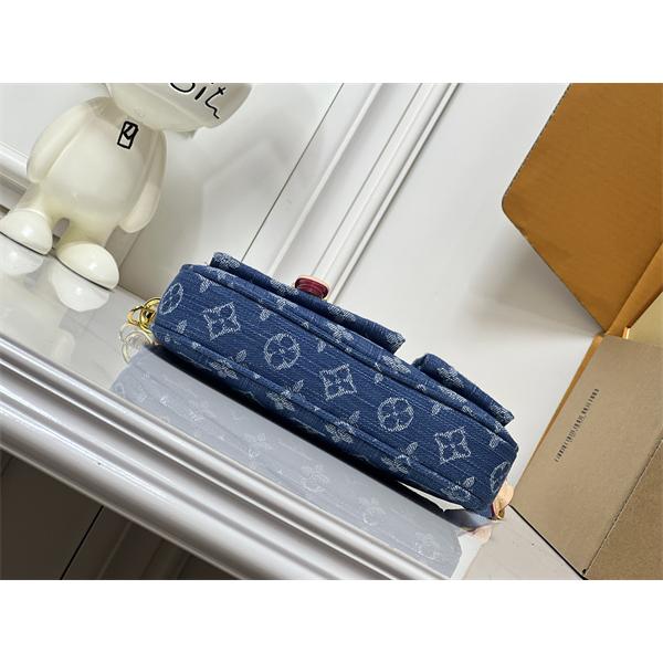 デニムバッグ レディース ミニショルダー モノグラム ジーンズ調 クロスボディ ルイヴィトン コピー Louis Vuitton