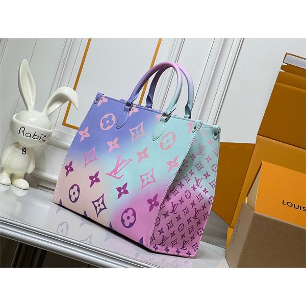 激安 トートバッグ レディース 大容量 グラデーション カラフル モノグラム 通勤バッグ ルイヴィトン コピー Louis Vuitton
