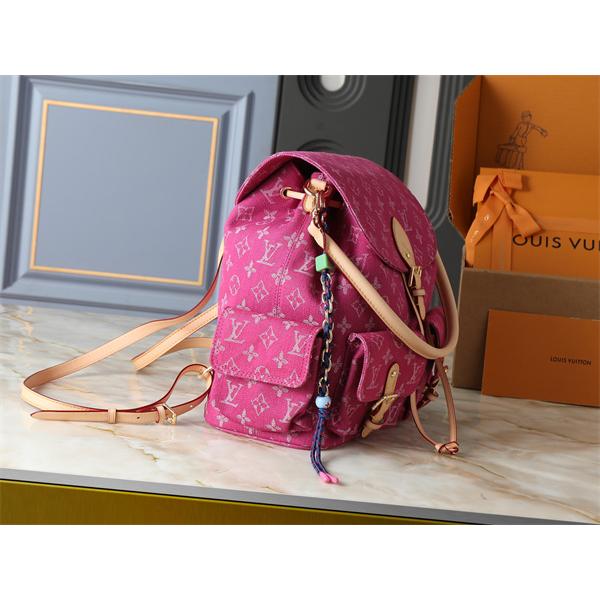 リュック レディース ピンク デニム モノグラム バックパック 大容量 2WAY ルイヴィトン コピー Louis Vuitton