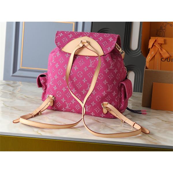 リュック レディース ピンク デニム モノグラム バックパック 大容量 2WAY ルイヴィトン コピー Louis Vuitton