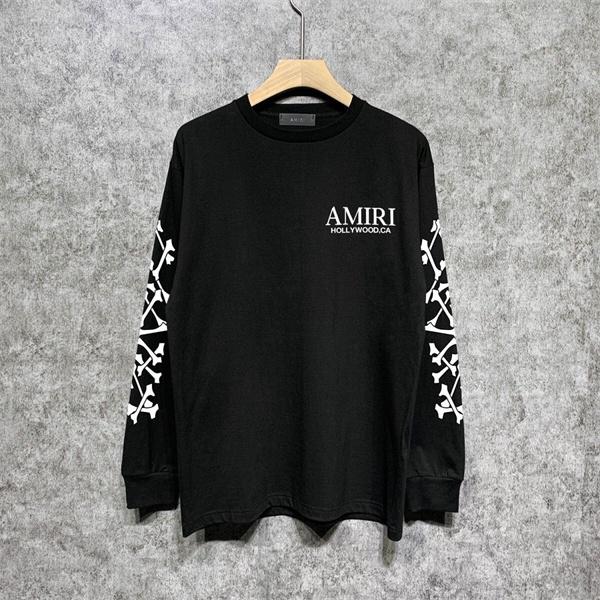 アミリ AMIRI コピー BONES STACKED ロンT メンズ 長袖Tシャツ 骨