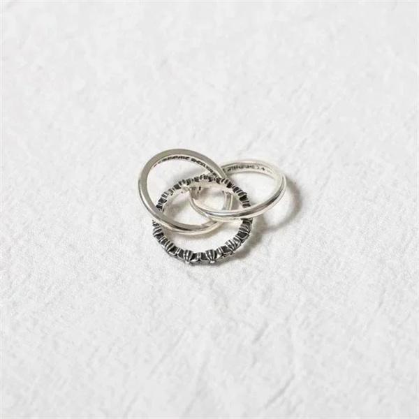 指輪 リング レディース メンズ シンプル クロス 細身 重ね付け セット アクセサリー 高見え カジュアル ギフト クロムハーツ コピー Chrome Hearts