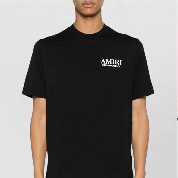 アミリ AMIRI コピー BONES STACKED Tシャツ メンズ 半袖 骨プリント ストリート ブラック ロゴT オーバーサイズ