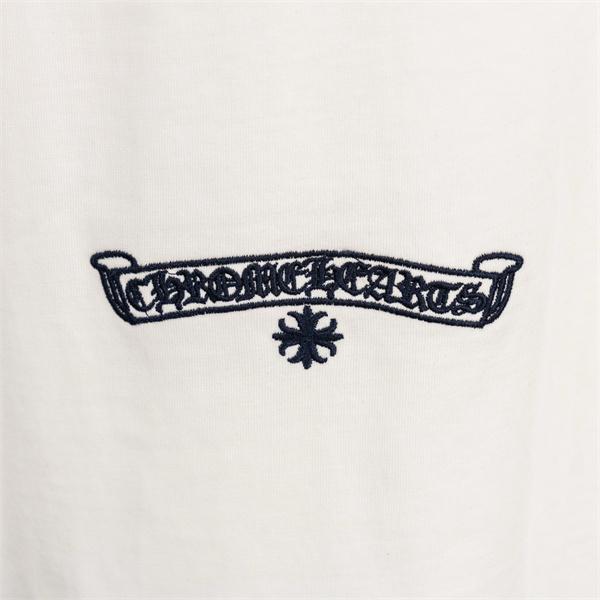 激安 半袖トップス レザークロス クロムハーツ コピー Chrome Hearts 切替Tシャツ バックロゴ ビッグシルエット 快適コットン カジュアル ストリート 韓国風 男女兼用 おしゃれ 