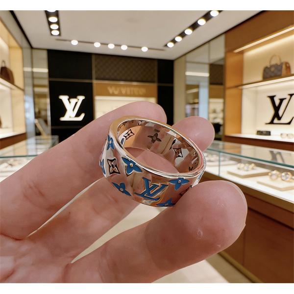 リング レディース メンズ シルバー カラフル エナメル モノグラム 幅広リング ブルー ルイヴィトン コピー LOUIS VUITTON グリーン オレンジ ホワイト ペアリング 指輪 高級感 ストリート 人気