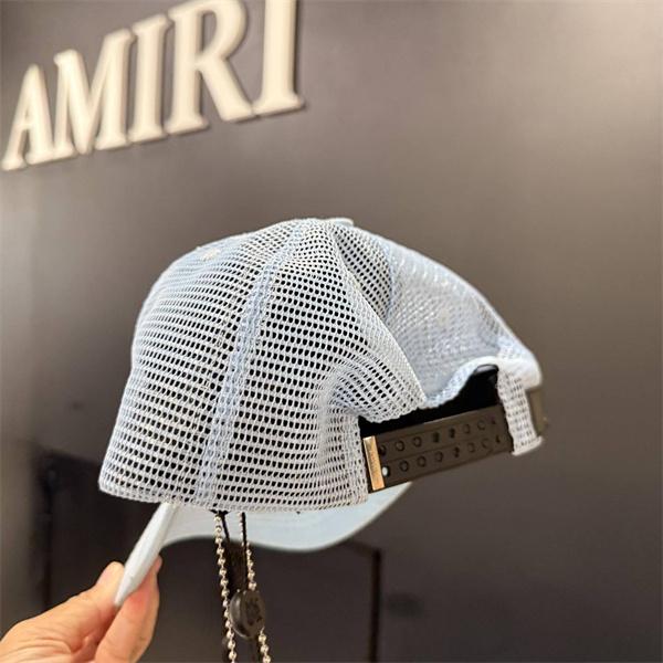 アミリ AMIRI コピー メッシュキャップ ロゴ刺繍 ライトブルー