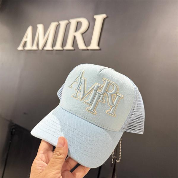 アミリ AMIRI コピー メッシュキャップ ロゴ刺繍 ライトブルー