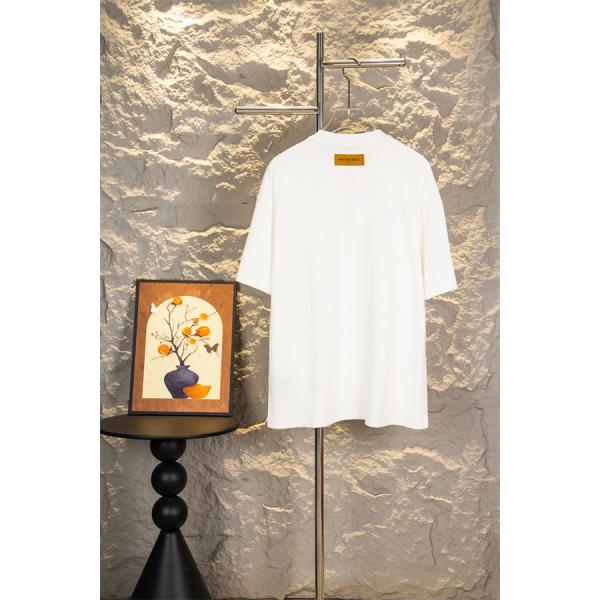  グラフィックロゴ ルイヴィトン コピー Louis Vuitton 半袖Tシャツ メンズ レディース カラフルプリント キャラクター調 クルーネック 