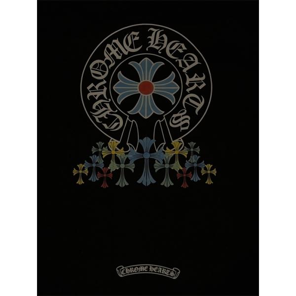 クロスプリント Tシャツ  クロムハーツ コピー CHROME HEARTS メンズ レディース 半袖トップス カラークロス ロゴデザイン ストリート