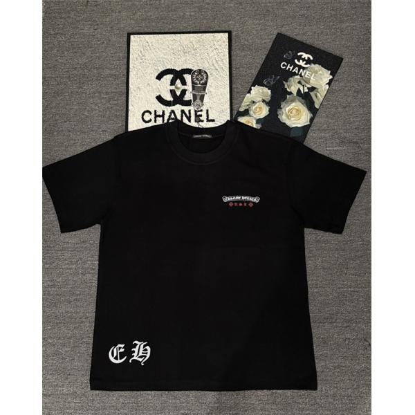 Tシャツ 星条旗クロス バックプリント USAロゴ オーバーサイズ ストリート クロムハーツ コピー CHROME HEARTS