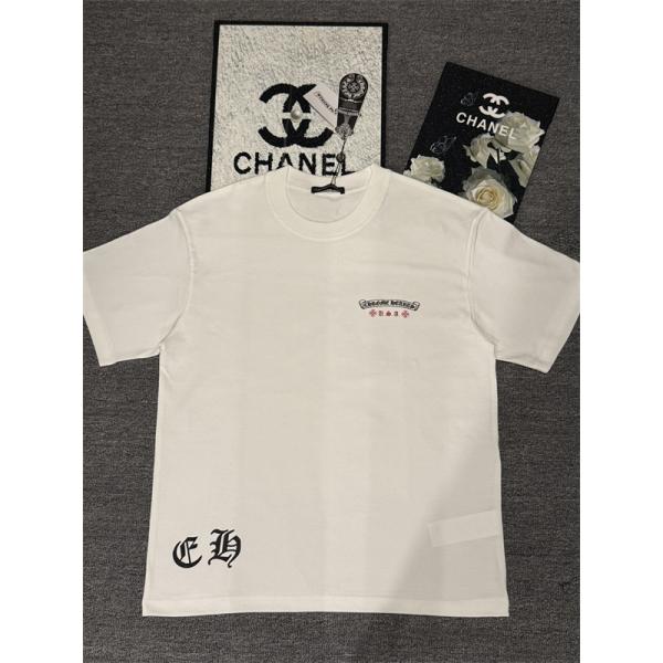 Tシャツ 星条旗クロス バックプリント USAロゴ オーバーサイズ ストリート クロムハーツ コピー CHROME HEARTS