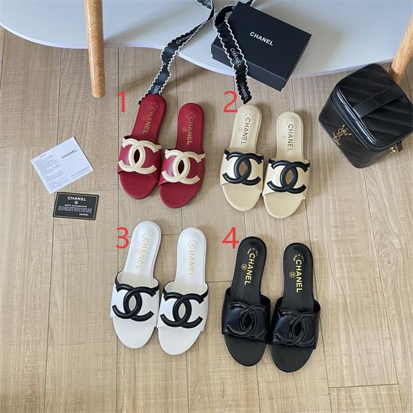 ダブルCロゴ フラットサンダル スリッパ 夏用 シンプル シャネル コピー CHANEL