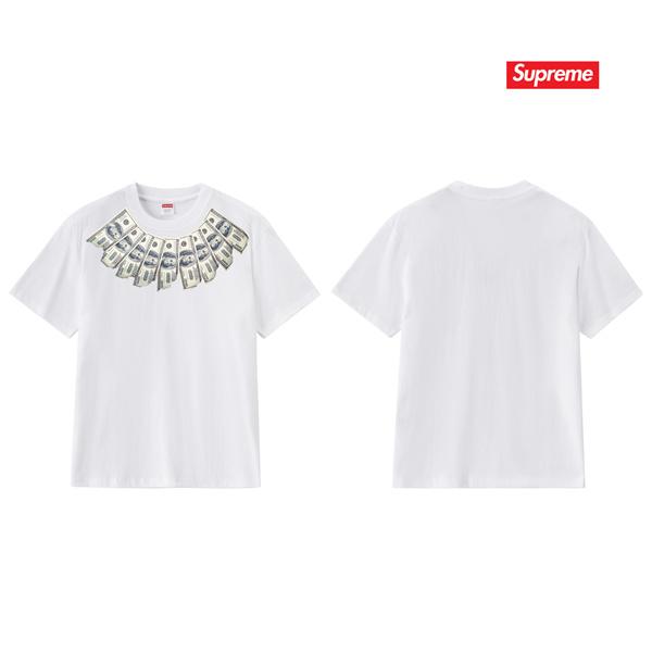 マネープリント ネックデザイン インパクト ストリート 半袖 シュプリーム コピー SUPREME