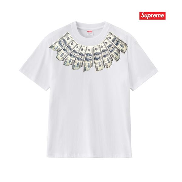 マネープリント ネックデザイン インパクト ストリート 半袖 シュプリーム コピー SUPREME