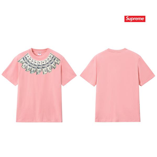 マネープリント ネックデザイン インパクト ストリート 半袖 シュプリーム コピー SUPREME