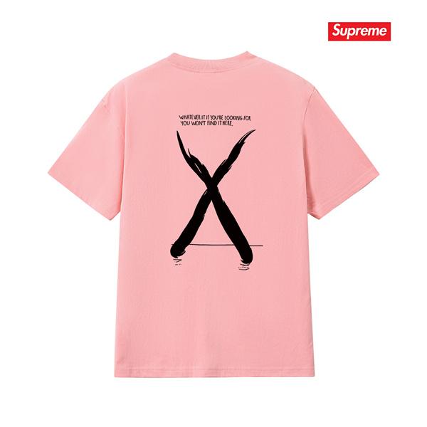 激安 メンズ 半袖Tシャツ バックプリント Xデザイン モノトーン ストリート ビッグシルエット シュプリーム コピー SUPREME