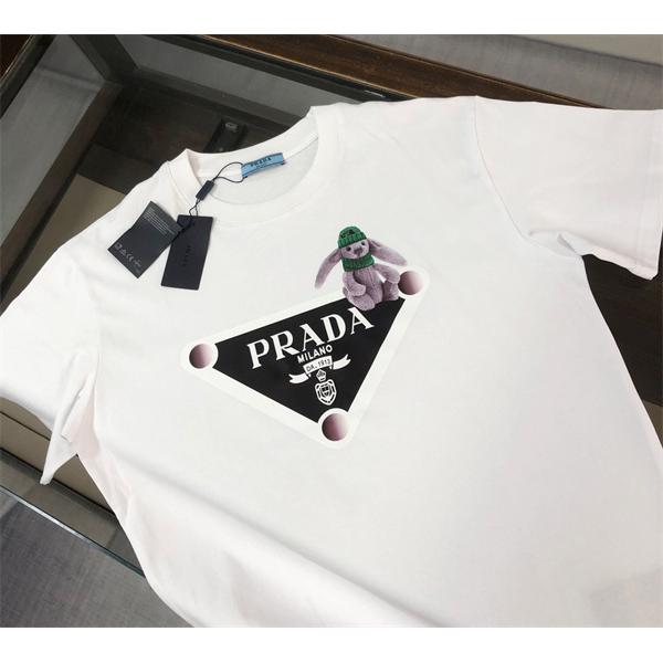 フロントプリント ぬいぐるみ デザイン カジュアル 夏コーデ プラダ コピー PRADA