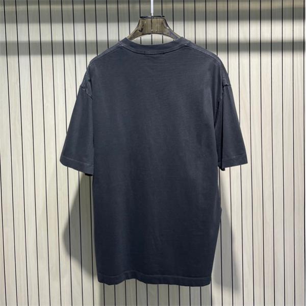 3カラー 半袖Tシャツ ストーンアイランド コピー  センターロゴプリント クルーネック Stone Island