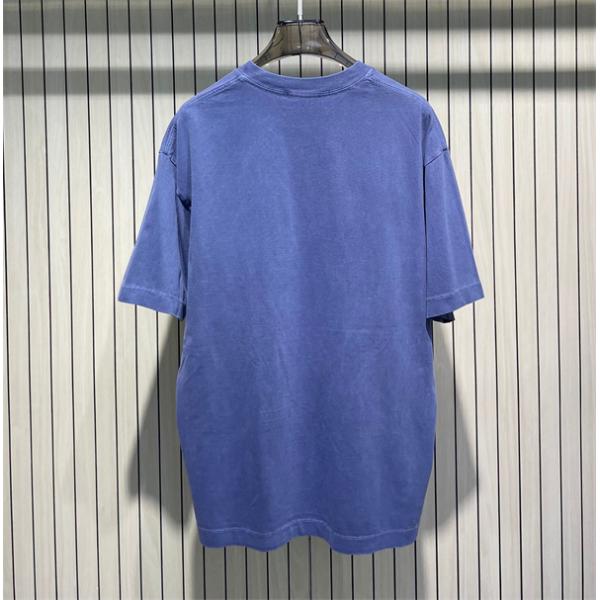 3カラー 半袖Tシャツ ストーンアイランド コピー  センターロゴプリント クルーネック Stone Island