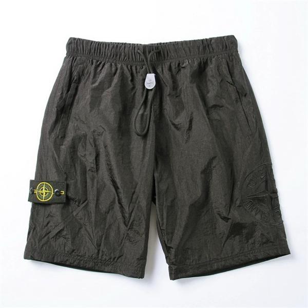  シャイニーショートパンツ コンパスパッチ ドローコード ウエストゴム ストーンアイランド コピー Stone Island