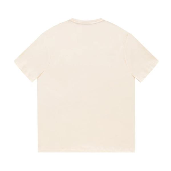  アイボリー 半袖Tシャツ GUCCI マルチカラーGGプリント グッチ コピー フロントロゴ クルーネック 無地バックデザイン