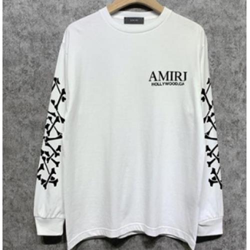 アミリ AMIRI コピー BONES STACKED ロンT メンズ 長袖Tシャツ 骨