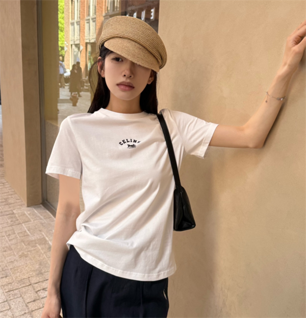 2026ss春夏Celineセリーヌtシャツスーパーコピーレディースファッション２色ネイビー色ホワイト色