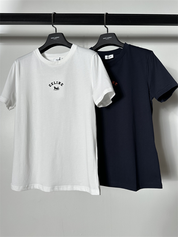 2026ss春夏Celineセリーヌtシャツスーパーコピーレディースファッション２色ネイビー色ホワイト色