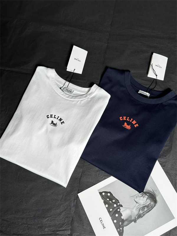 2026ss春夏Celineセリーヌtシャツスーパーコピーレディースファッション２色ネイビー色ホワイト色