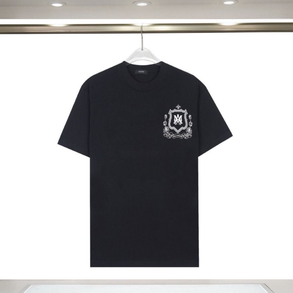 AMIRI アミリ Tシャツ 半袖 バックプリント エンブレム ローズモチーフ