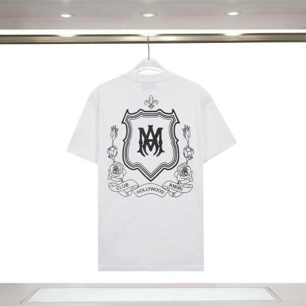 AMIRI アミリ Tシャツ 半袖 バックプリント エンブレム ローズモチーフ