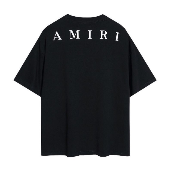 AMIRI アミリ Tシャツ 半袖 ミニロゴ ワンポイント ラインデザイン シンプル 無地感 ベーシック オーバーサイズ