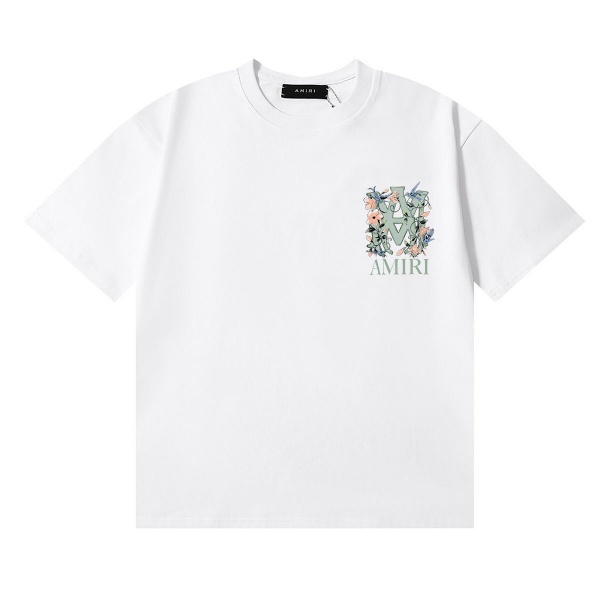 AMIRI アミリ Tシャツ 半袖 バックプリント フラワーモチーフ ロゴ
