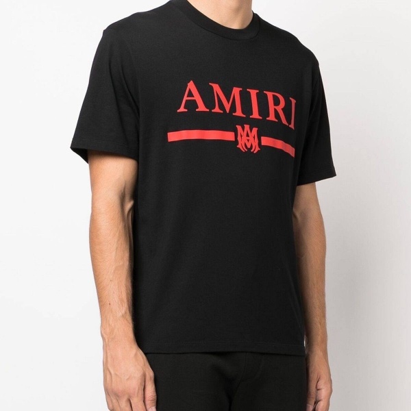 AMIRI アミリ Tシャツ 半袖 ロゴプリント レッドライン コントラストデザイン ストリート ベーシック オーバーサイズ