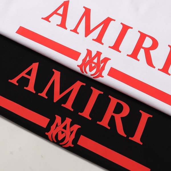 AMIRI アミリ Tシャツ 半袖 ロゴプリント レッドライン コントラストデザイン ストリート ベーシック オーバーサイズ