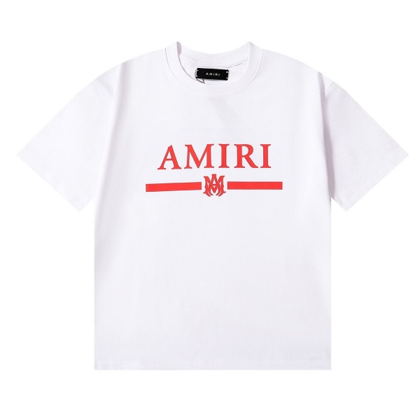 AMIRI アミリ Tシャツ 半袖 ロゴプリント レッドライン コントラストデザイン ストリート ベーシック オーバーサイズ