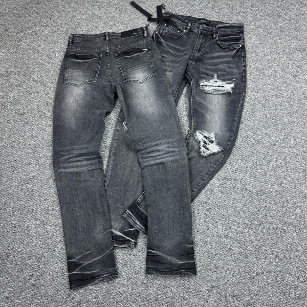 AMIRI アミリ デニムパンツ メンズ レディース ダメージ加工 ウォッシュデニム クラッシュデザイン スリムフィット ストリート ユニセックス