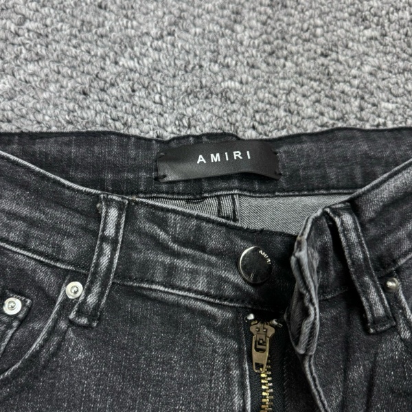AMIRI アミリ デニムパンツ メンズ レディース ダメージ加工 ウォッシュデニム クラッシュデザイン スリムフィット ストリート ユニセックス