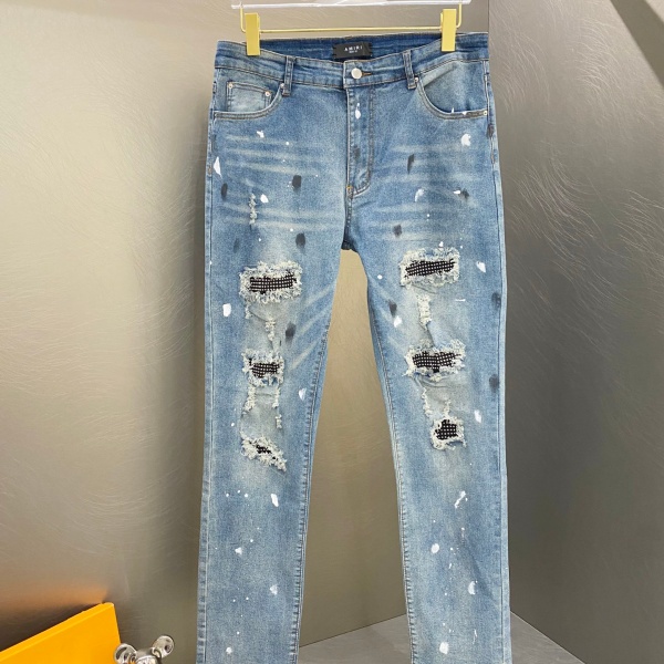 AMIRI アミリ デニムパンツ メンズ MX1スタイル ダメージ加工 ペイント 