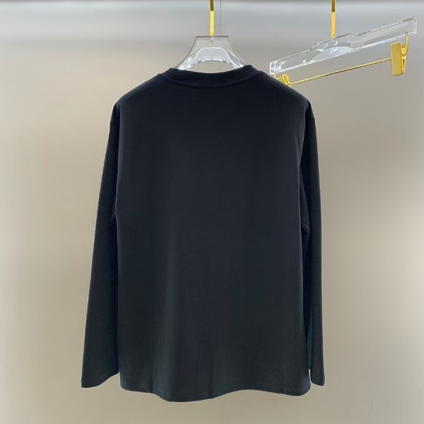 AMIRI アミリ ロングTシャツ メンズ レディース ロゴプリント 長袖Tシャツ クルーネック シンプル 無地風 ストリート ユニセックス