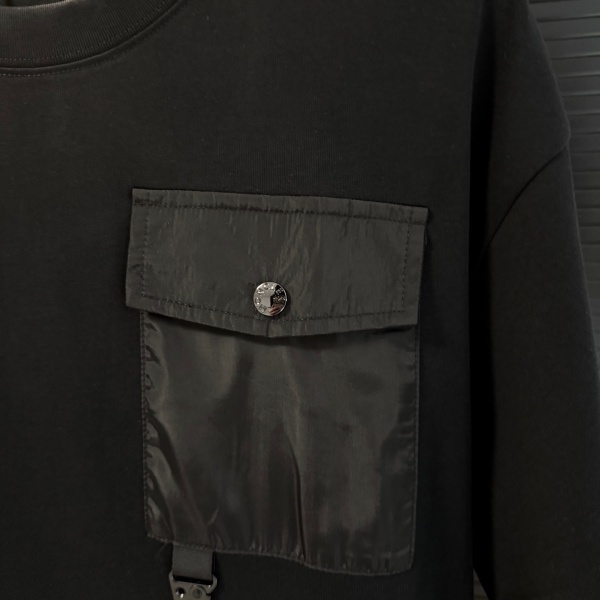 MONCLER モンクレール メンズ 半袖Tシャツ ポケットデザイン コットン クルーネック シンプル 機能性 カジュアル