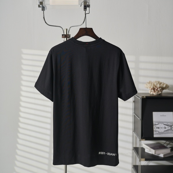 MONCLER モンクレール メンズ 半袖Tシャツ ロゴプリント クルーネック コットン シンプル カジュアル 定番