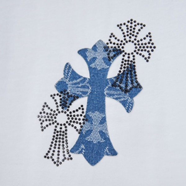 CHROME HEARTS クロムハーツ 2026新作 メンズ 半袖Tシャツ クロスフラワー プリント ワンポイント オーバーサイズ