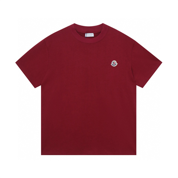 ワイト ロゴTシャツ MONCLER 胸元エンブレム モンクレール コピー 半袖 丸首 無地バック デイリーカットソー