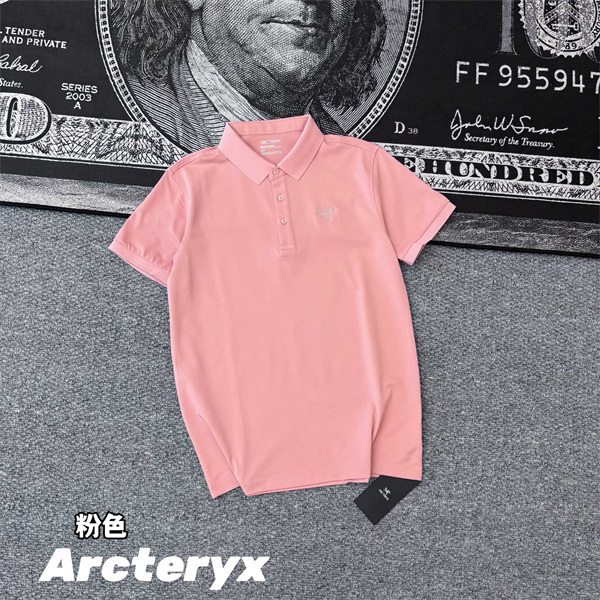 刺繍ロゴ 半袖ポロ ARC'TERYX ベーシックカラー アークテリクス コピー 襟付きトップス メンズ レディース対応