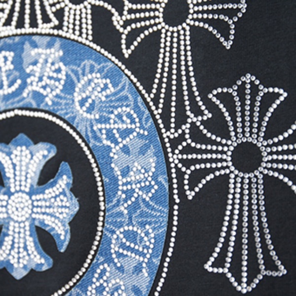 CHROME HEARTS クロムハーツ 2026新作 メンズ 半袖Tシャツ クロスサークル ロゴプリント オーバーサイズ クルーネック 高街風