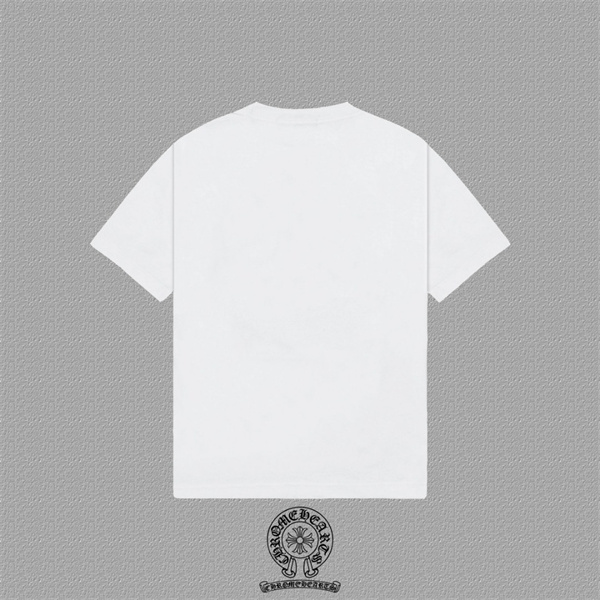  ミントグリーン Tシャツ Chrome Hearts リップロゴ クロムハーツ コピー 半袖 丸首 レッドグラフィック カジュアルトップス
